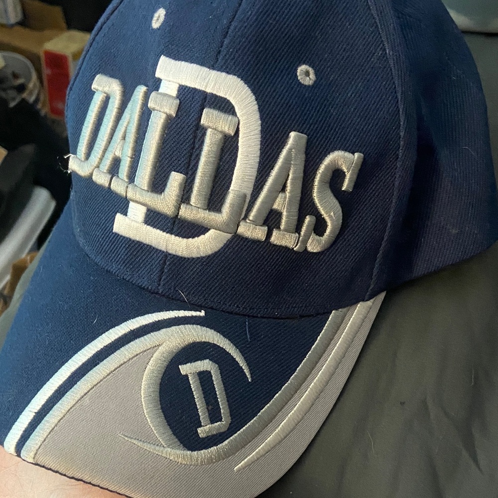 DALLAS COWBOYS  Embroidered Navy & Gray Baseball Cap